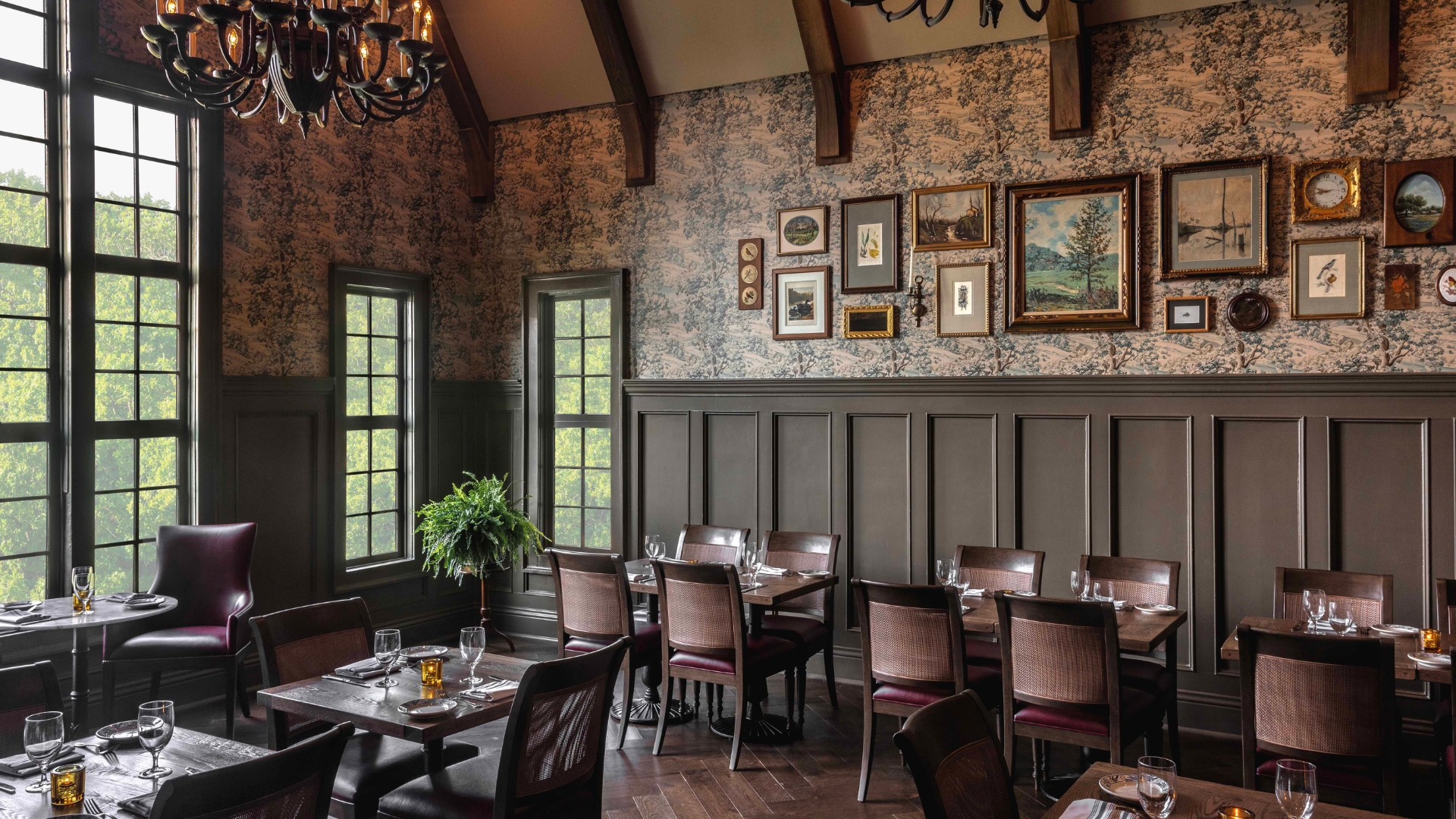 a dining room