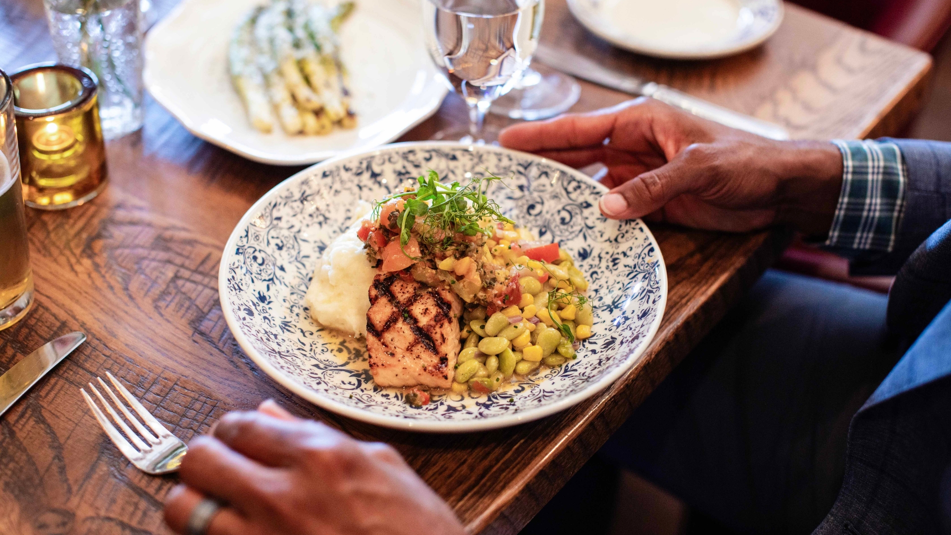 a plated food dish