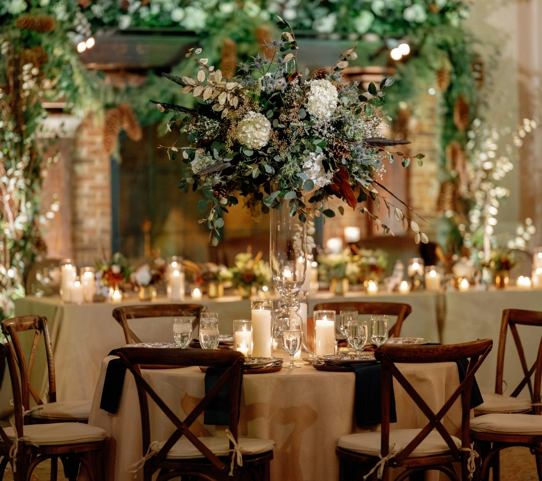 wedding decor and set up