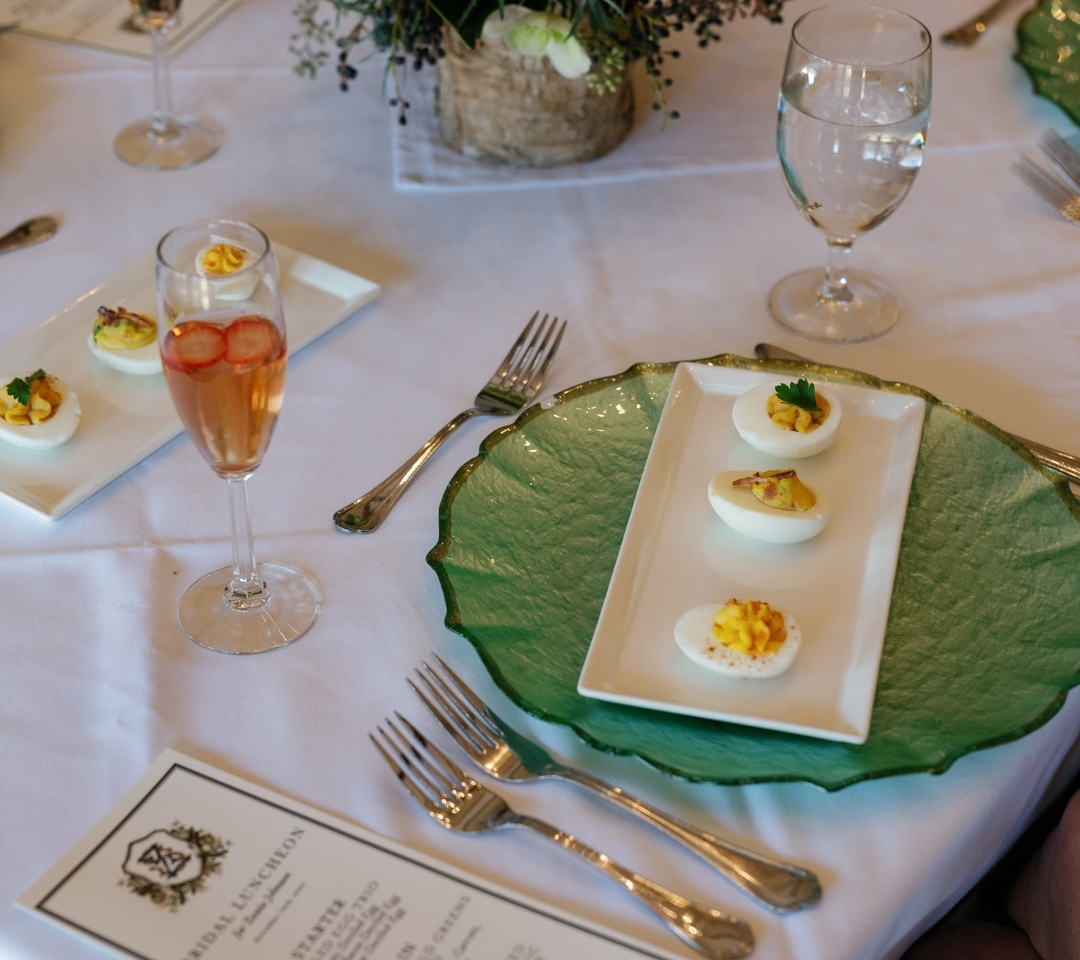 food on plates