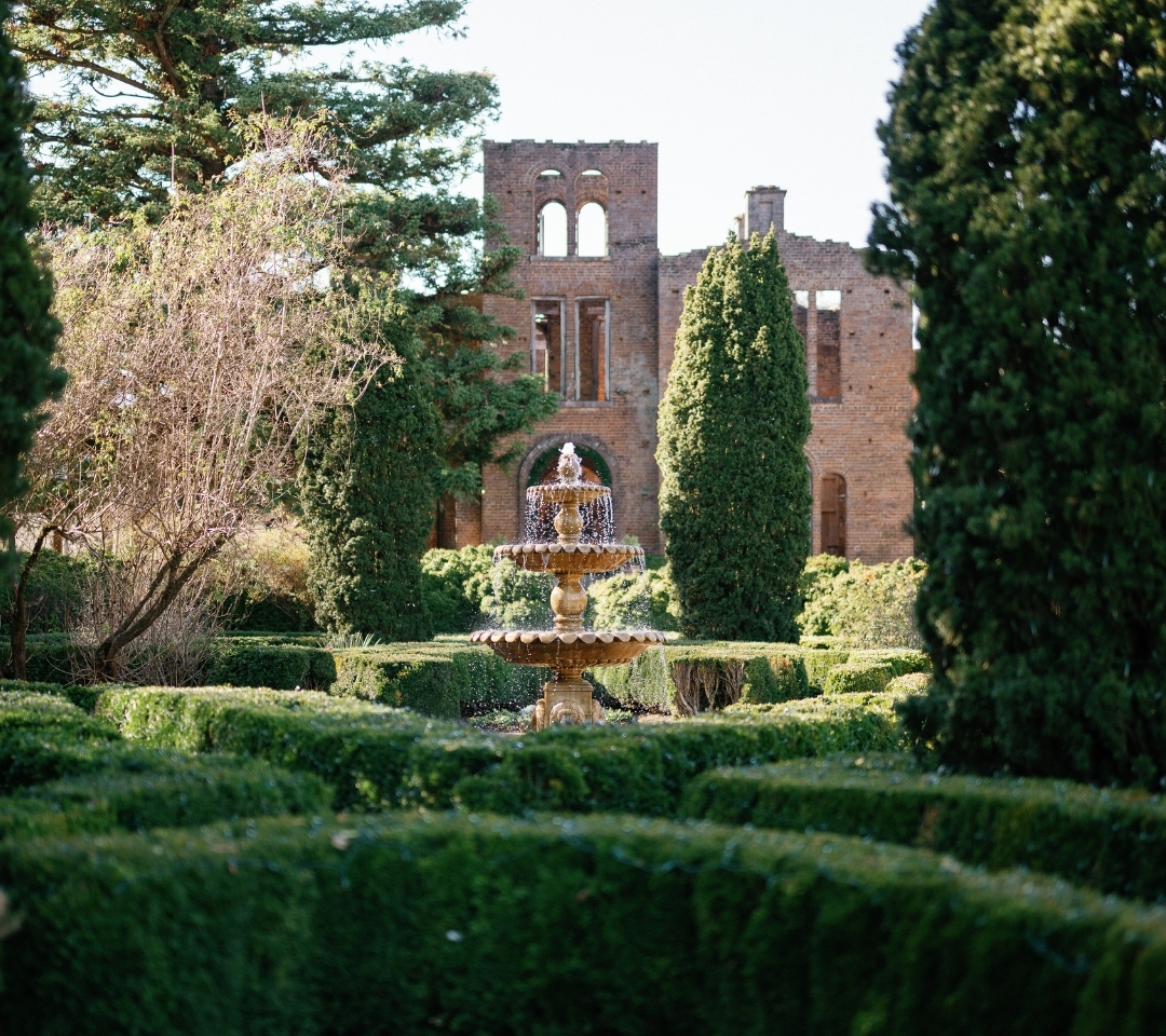 a historic building in ruins