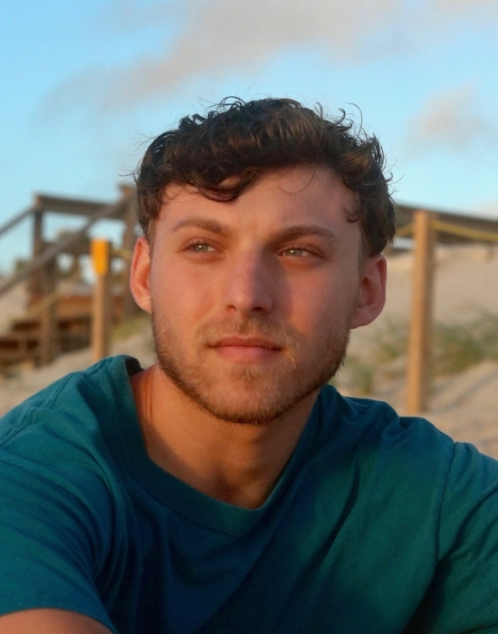 man looking off in the distance