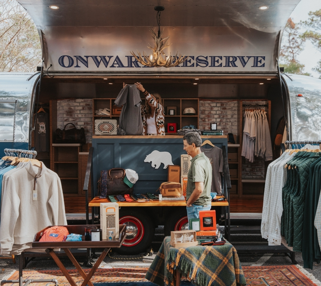 a retail shop pop up