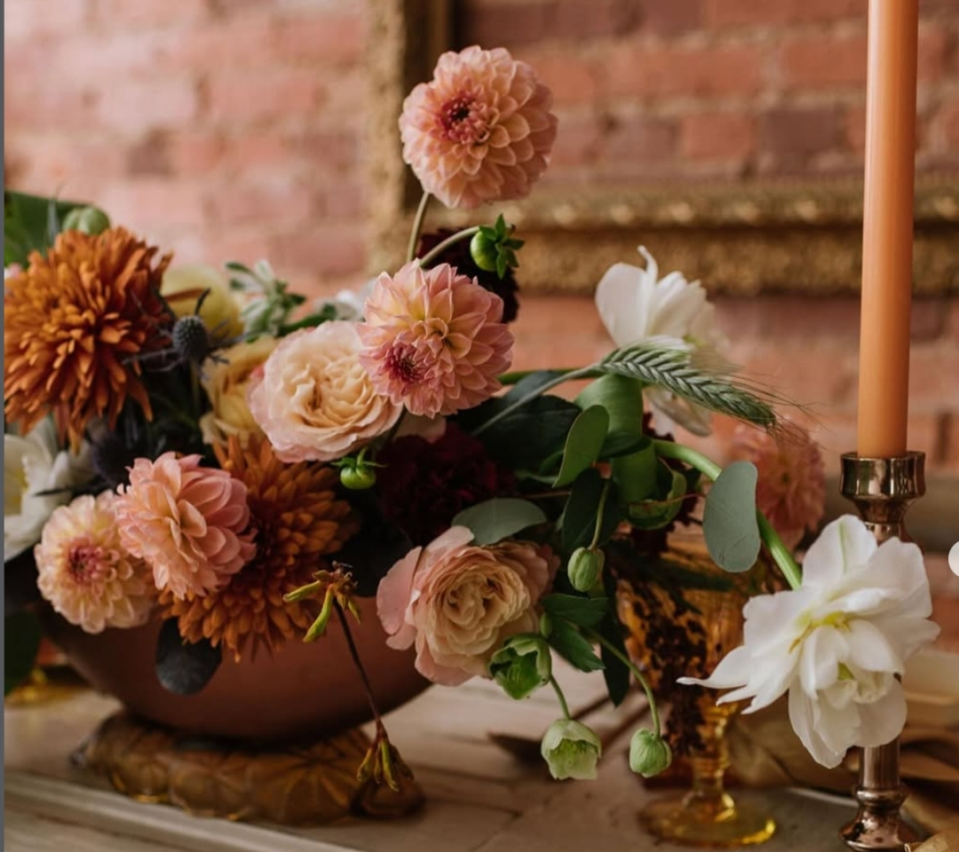 a flower centerpiece